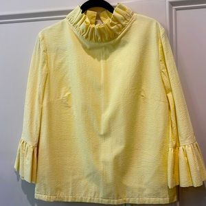 Elizabeth Wilson yellow seersucker